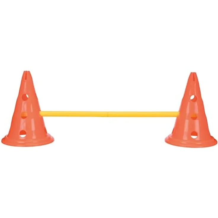 Trixie 32091 Dog Activity Hindernisse, Agility-Set mit 3 variablen Hindernissen, ø 23 × 30 cm/78 cm, robust in orange/gelb – Bild 4