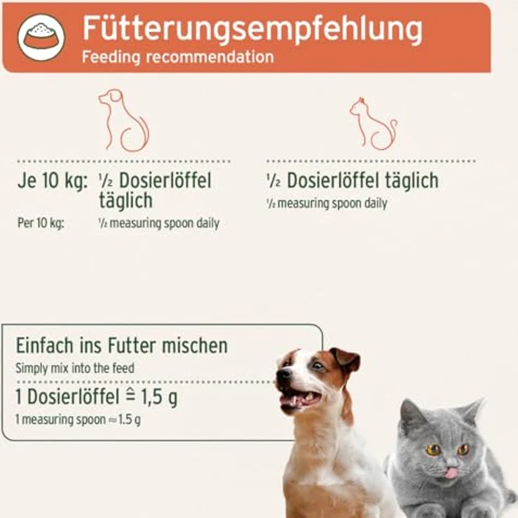 AniForte Bio Spirulina Pulver für Hunde & Katzen 250g, unterstützt Haut & Fell, Immunsystem, biologische Herstellung, laborgeprüft – Bild 5