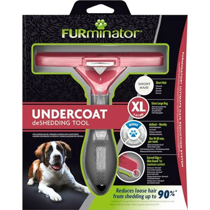 FURminator Fellbürste für kurzhaarige sehr große Hunde, deShedding-Pflege Werkzeug – Bild 10