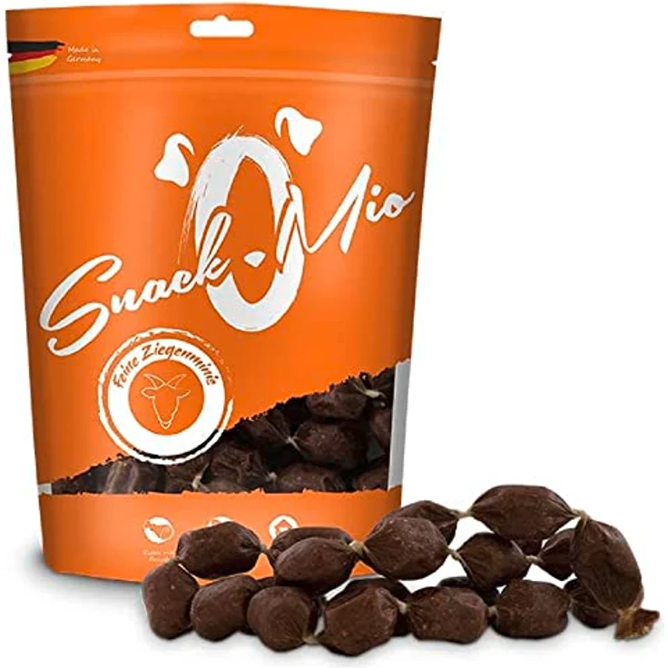 SNACKOMIO SnackOMio – Premium Hundesnack, feine Ziegenminis, getreidefrei, luftgetrocknet, 1 x 125g – Bild 1