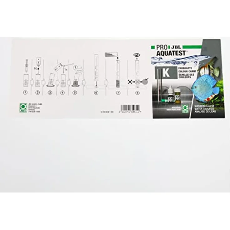 JBL ProAquaTest K, Wassertest für Kaliumwerte in Süßwasseraquarien, komplettes Set für 25 Tests – Bild 3