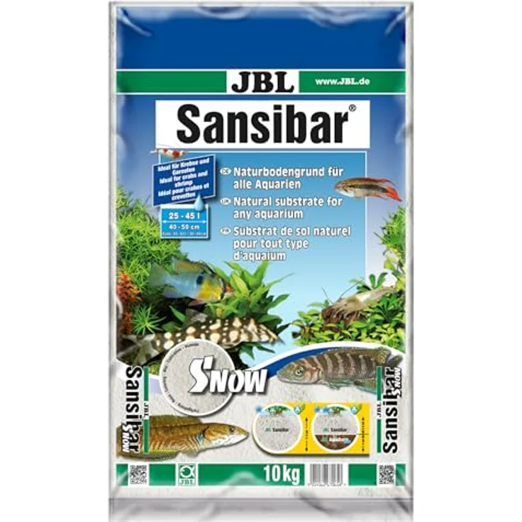 JBL GmbH & Co. KG Aquarien-Substrat Sansibar Snow, 10 kg, weiß – Bild 2