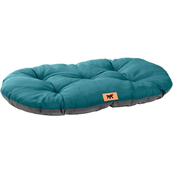 Ferplast Hundebett Relax, waschbares Baumwoll-Hundekissen mit weicher Polsterung, 65 x 42 cm, Ottanio