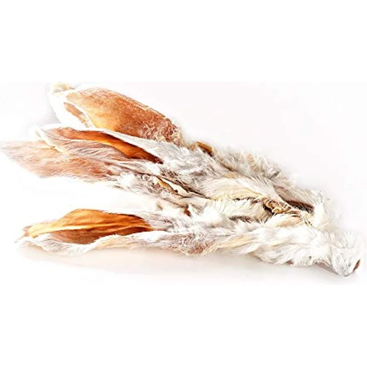 Bellfor Kaninchenohren mit Fell, 200 g - Natürliche Hunde Kauartikel zur Unterstützung der Magen-Darm-Gesundheit, getreidefrei und hypoallergen – Bild 4