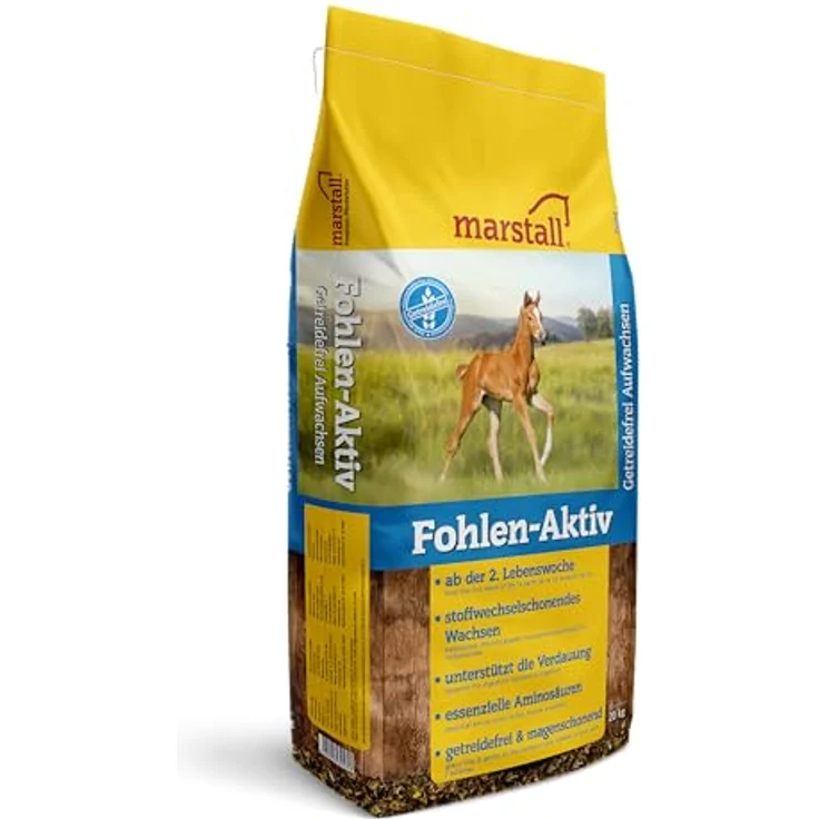 Marstall Fohlen-Aktiv, 20kg Getreidefreies Kleintierfutter für stoffwechselschonendes Wachsen ab der 2. Lebenswoche – Bild 3
