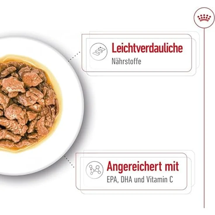 ROYAL CANIN X-Small Adult Häppchen in Soße, Feuchtnahrung für kleine Hunde, Doppelpack 2 x 12 x 85 g, ab 10 Monate, nährstoffreich im Pouchbeutel – Bild 5