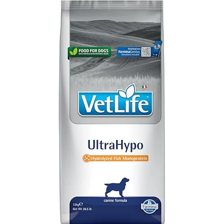 Farmina Vet Life Ultrahypo, Hunde-Trockenfutter, 12 kg, immununterstützend, mehrfarbig
