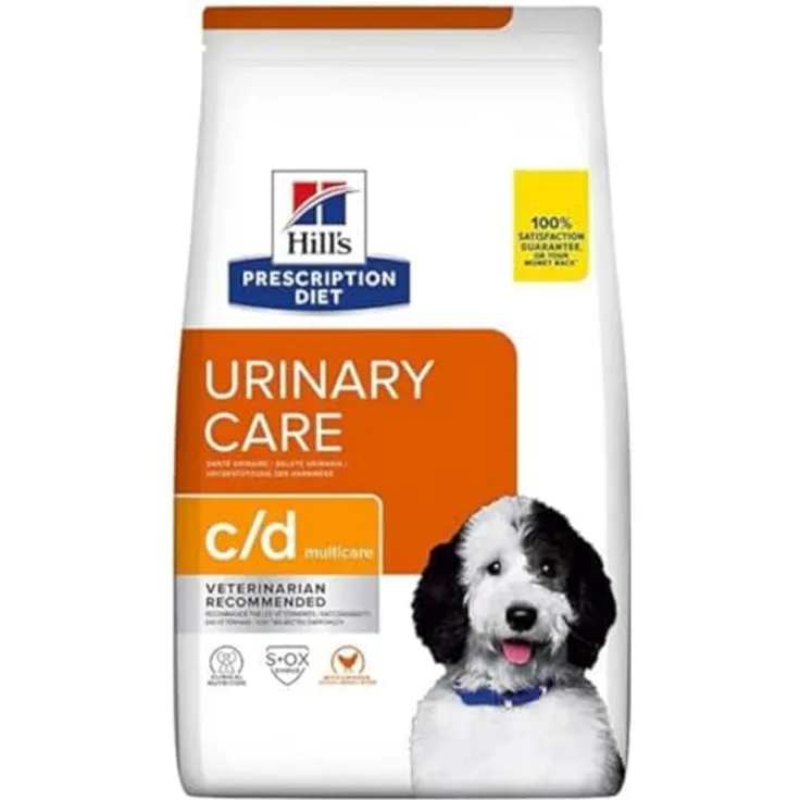 Hill's Prescription Diet Urinary Care Canine c/d Multicare, Trockenfutter für Hunde mit Huhn, 4 kg