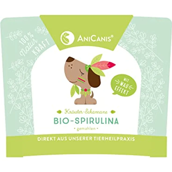 AniCanis Bio Spirulina Algenpulver für Hunde & Katzen - Futterzusatz zur Unterstützung von Immunsystem, Darm & Fellpflege - 150g Bio Qualität – Bild 3