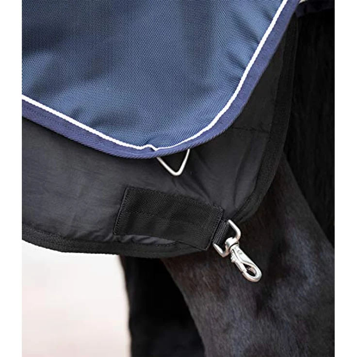Waldhausen Fleece Unterdecke, schwarz, 145 cm, atmungsaktiv aus Antipillingfleece mit T-Brustverschluss und Befestigungsstreifen – Bild 4