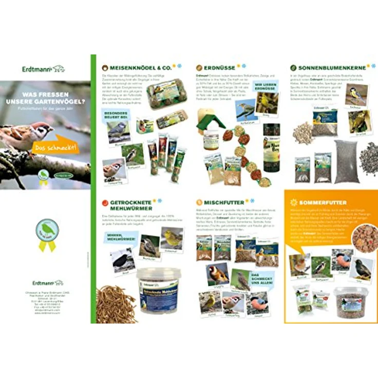 Erdtmann's Erdnussbruch, 2,5 kg, hochwertige Erdnüsse für Wildvögel und Eichhörnchen – Bild 7