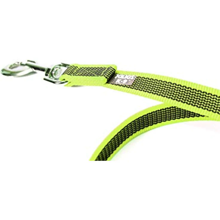 JULIUS K-9 IDC Color & Gray gumierte Leine, 20 mm x 1 m mit Schlaufe, neon-grau, stark und widerstandsfähig, optimaler Griff bei Nässe, leicht zu reinigen, ideal für Sport und Training – Bild 4
