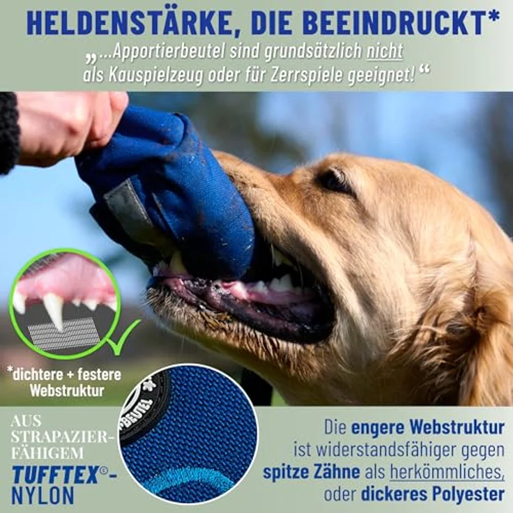 GIZZY® Futterdummy Hunde, Robuster Leckerlie-Beutel für alle Rassen, strapazierfähig, leichtgängiger Reißverschluss, fördert Intelligenz und Lernbindung – Bild 3
