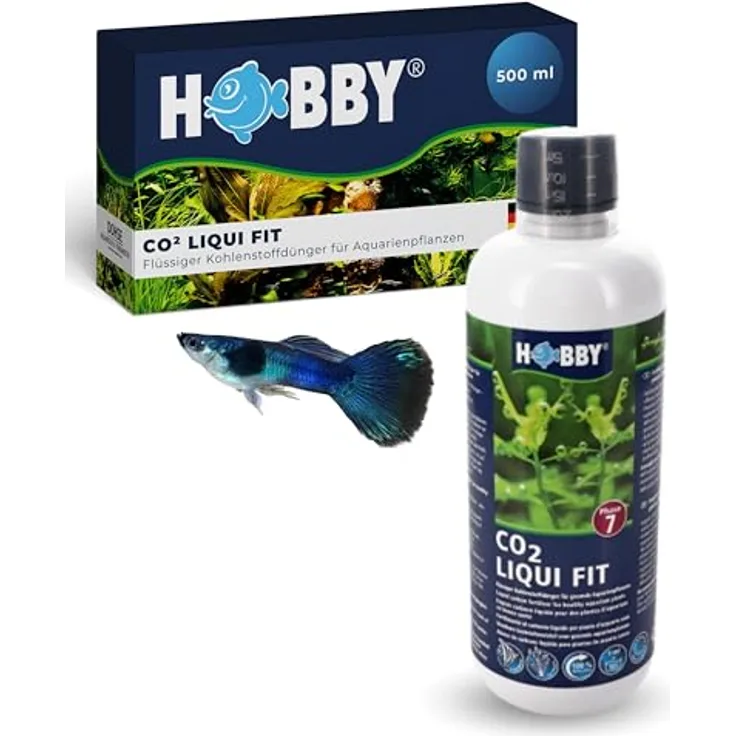 HOBBY Aquaristik CO2 Liqui Fit I 500 ml I flüssiger Kohlenstoffdünger für Aquarienpflanzen I unterstützt Fotosynthese & Pflanzenwachstum I reduziert Algenwachstum