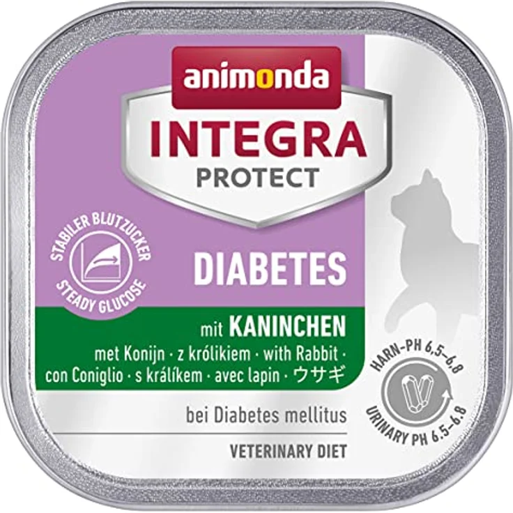 Animonda INTEGRA PROTECT Katzenfutter nass Diabetes, Diätalleinfutter für erwachsene Katzen, 6 x 100g, vom Tierarzt empfohlen – Bild 4