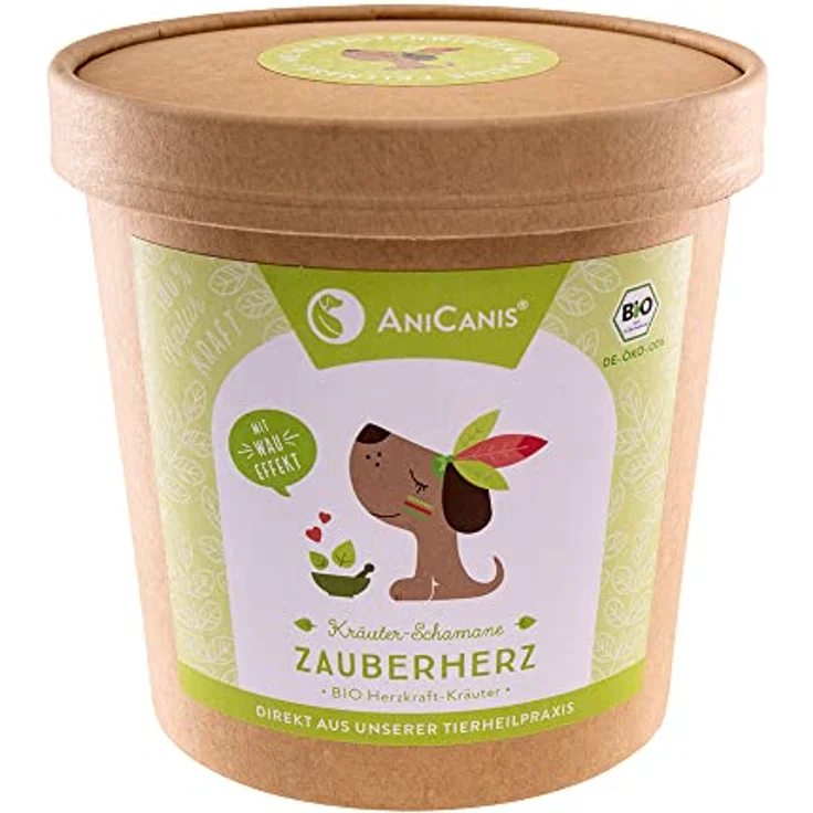AniCanis Bio Kräutermix Zauberherz für Hunde, Futterzusatz für Herz, Kreislauf & Vitalität, 100g – Bild 1