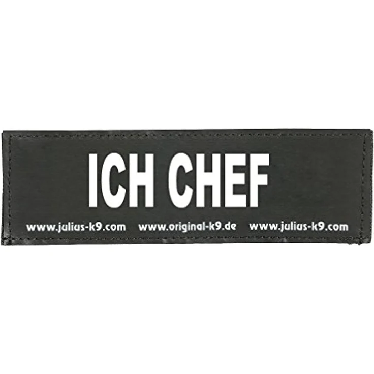 Julius-K9® Klettsticker Größe XS bis L S ICH CHEF – Bild 2