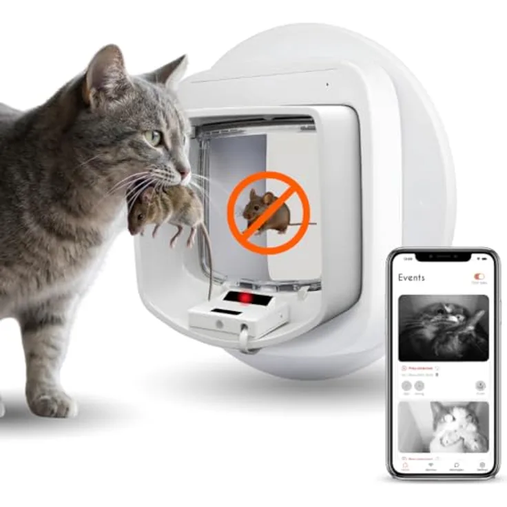 zero mouse ZeroMOUSE 2.0 Katzenklappen-Erweiterung mit Mauserkennung, Chip-Kompatibilität und App-Steuerung