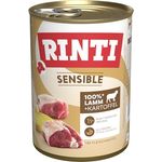 Rinti Sensible Lamm + Kartoffel, Hunde-Nassfutter für empfindliche Hunde, 12x400g, ohne Soja