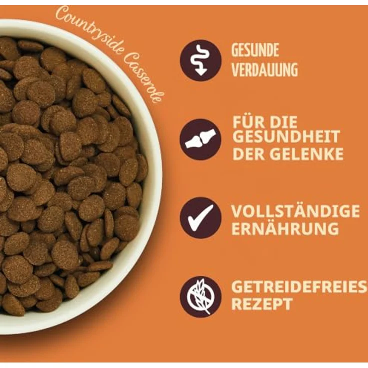 Lily's Kitchen Trockenfutter für ausgewachsene Hunde, Huhn & Ente, getreidefrei, 12kg Beutel – Bild 3