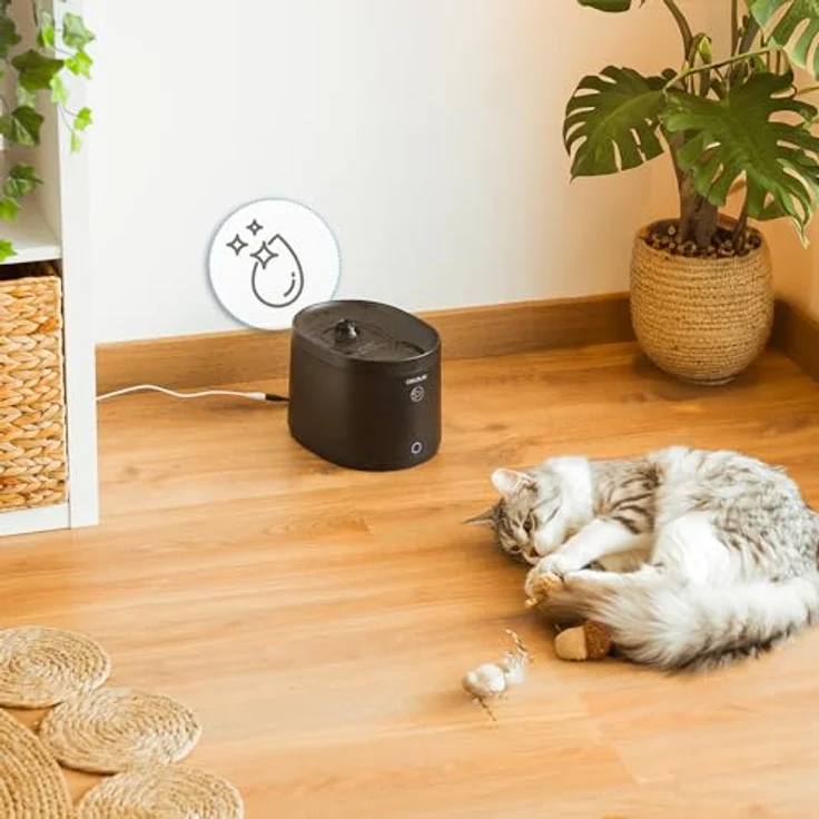 Cecotec Trinkbrunnen Pumba 2500 Refresh Smart, 2,5L Hochleistungsfilter, App-Steuerung, Kreislaufsystem, Reinigungs- und Filterwechselerinnerung – Bild 5