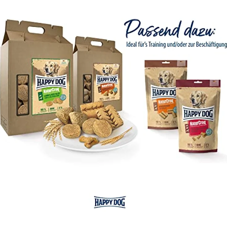 Happy Dog NaturCroq Lamm und Reis, Hunde-Trockenfutter mit Omega-3 und 6-Fettsäuren, 4kg – Bild 8