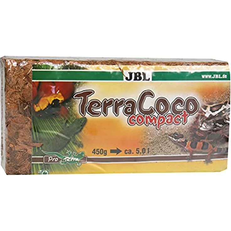 JBL Aquaristik und Terraristik TerraCoco Compact, 500 g, natürlicher Bodengrund mit keimreduzierender Wirkung für Terrarien – Bild 1