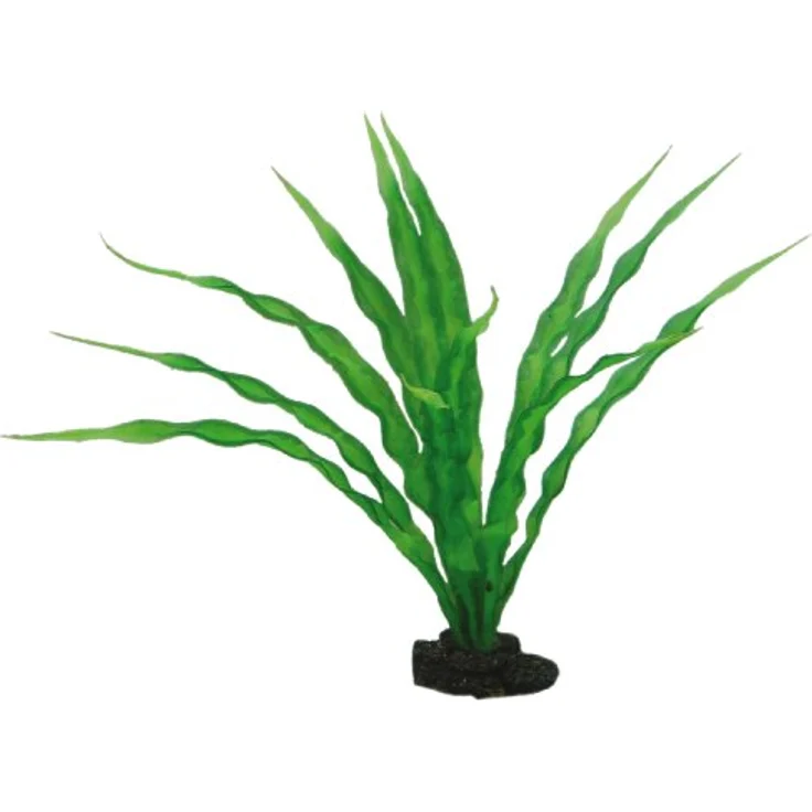HOBBY Aquariendeko Crinum, 29 cm künstliche Aquariumpflanze mit natürlicher Bewegung und festen Halt im Bodengrund – Bild 2