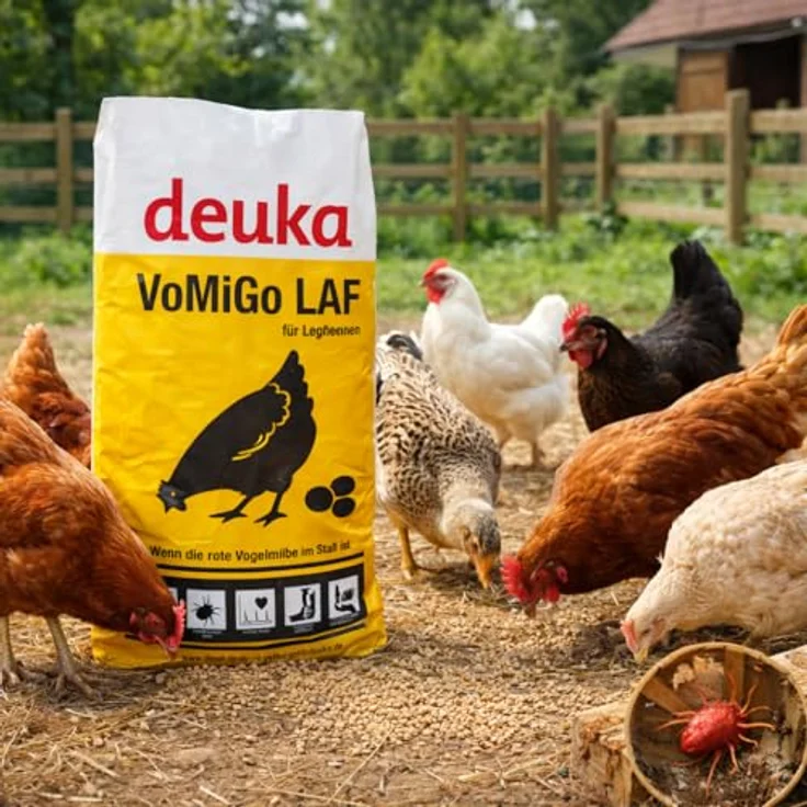 deuka Deuka VoMiGo Legehennen Alleinfutter Mehl 25kg, strukturierte Futterformel gegen Vogelmilben, ganzjährig einsetzbar – Bild 3