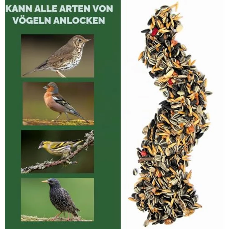 Erdtmann's Streufutter 5 kg, ausgewogene Mischung aus Weizen, Sonnenblumenkernen, Hirse und Erdnüssen für Singvögel – Bild 5