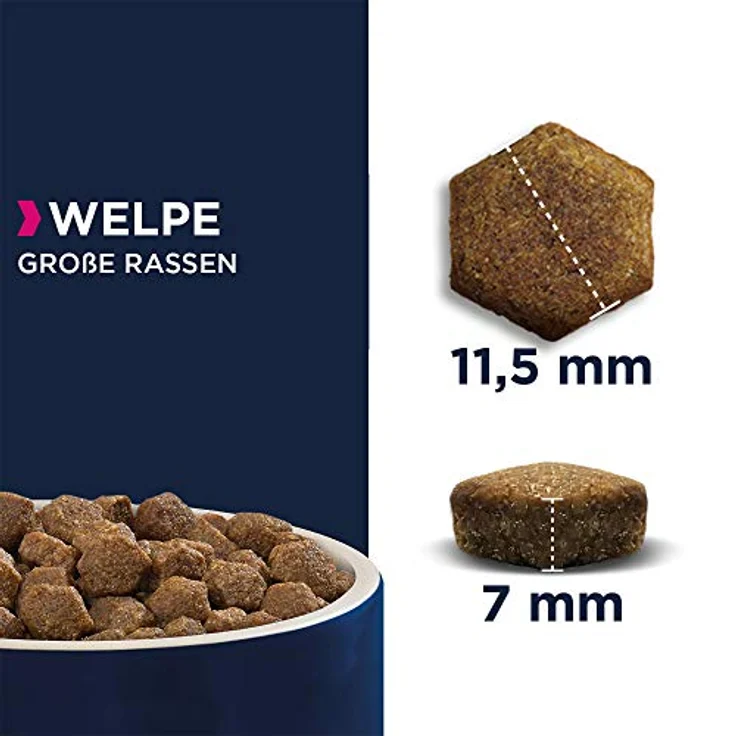 Eukanuba Welpenfutter mit Lamm & Reis, Trockenfutter für große Rassen, 12 kg - für Junior Hunde, mit DHA und Omega-3- und Omega-6-Fettsäuren – Bild 4