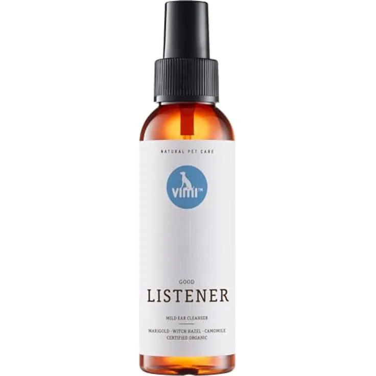 animaux Ohrenreiniger für Hunde & Katzen, milde Reinigung mit Kamille, Ringelblume & Zaubernuss, 100 ml, für empfindliche Ohren
