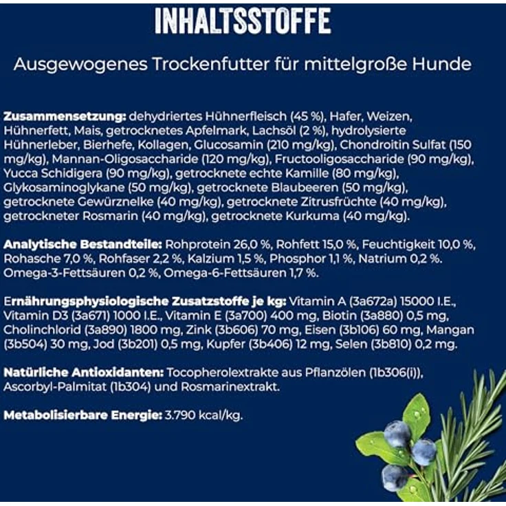 BRIT Premium by Nature Adult M Hundefutter, mit Huhn, Äpfeln und Mais, 15 kg – Bild 7