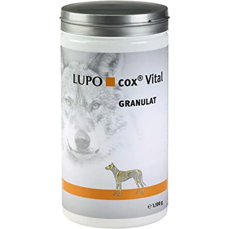 Luposan LupoCox Vital Granulat für Hunde, spezielle Mikronährstoffkombination mit Weißdorn-Extrakt, 1100 g