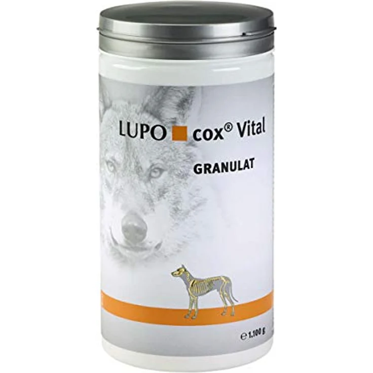 Luposan LupoCox Vital Granulat für Hunde, spezielle Mikronährstoffkombination mit Weißdorn-Extrakt, 1100 g