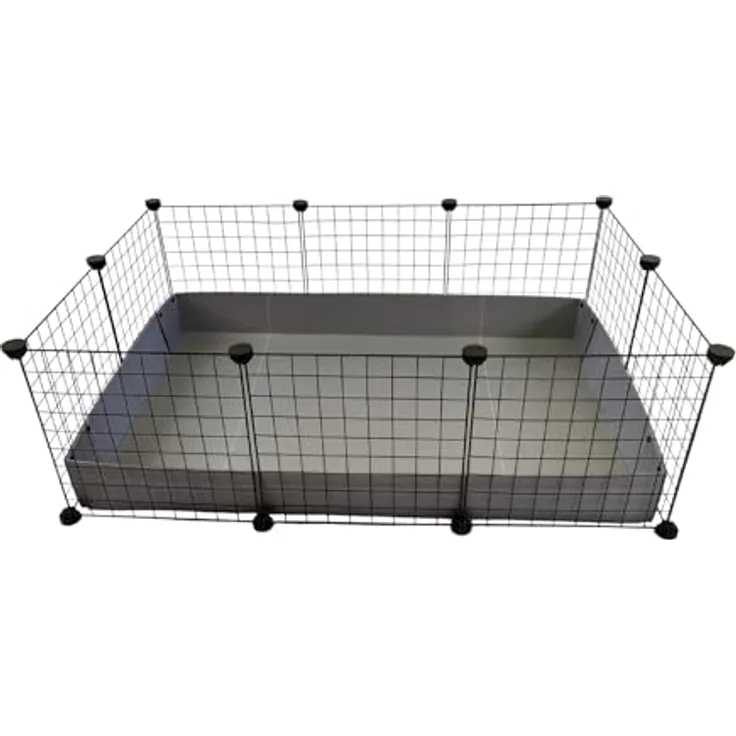 C&C Modular Gehege, Robuster Edelstahl-Käfig für Meerschweinchen, geeignet für den Einsatz im Freien