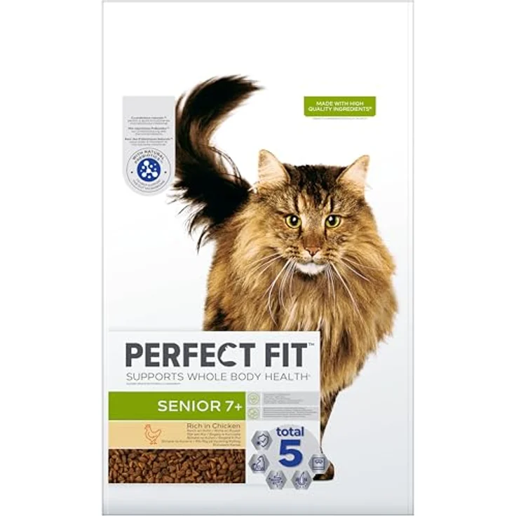 Perfect Fit Katze Senior 7+ Huhn, Trockenfutter für ältere Katzen, 7kg – Bild 2