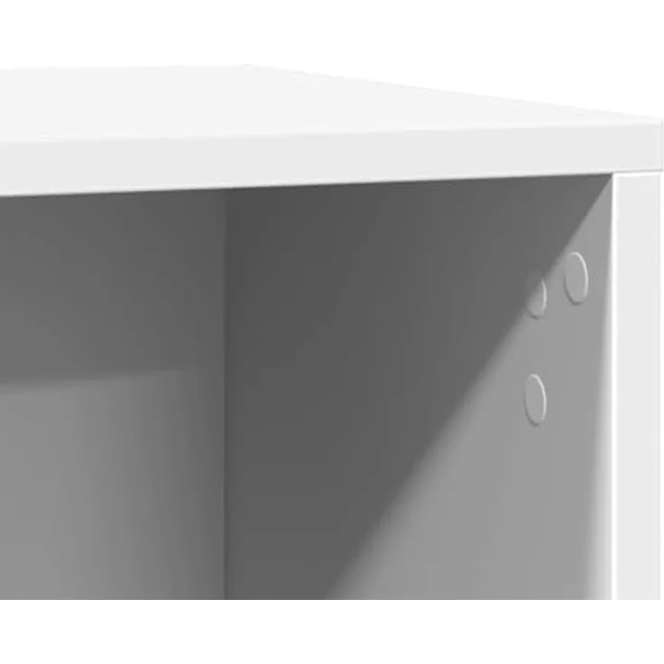 vidaXL Katzentoilette, Katzenklo Weiß 60x40x40 cm Holzwerkstoff, Verstecktes Design, Vielseitig einsetzbar, Individuell anpassbare Installation – Bild 8