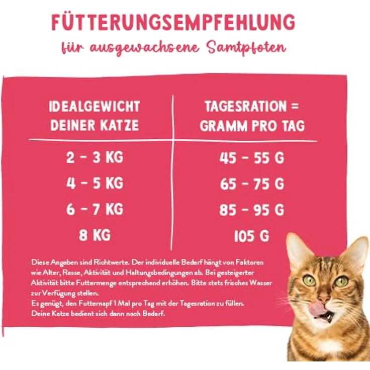 Sanabelle Trockenfutter Katze Adult Huhn, 2 kg - Hoher Fleischanteil, leicht verdaulich, reich an Proteinen, ohne Zucker und künstliche Zusatzstoffe – Bild 4