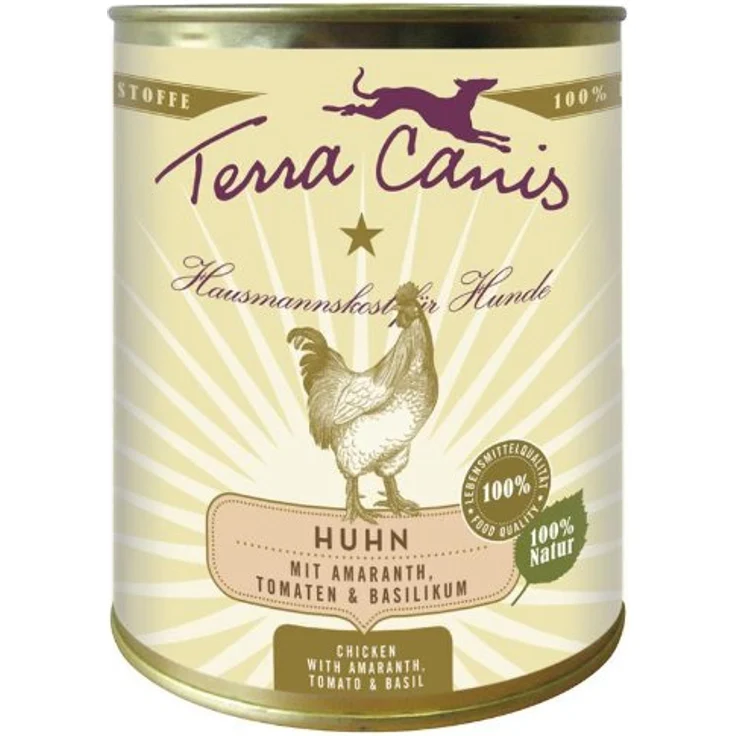 Terra Canis Sparpaket Hundefutter 12 x 800 g - Huhn mit Amaranth, Tomaten & Basilikum, natürliche Zutaten in Lebensmittelqualität – Bild 2