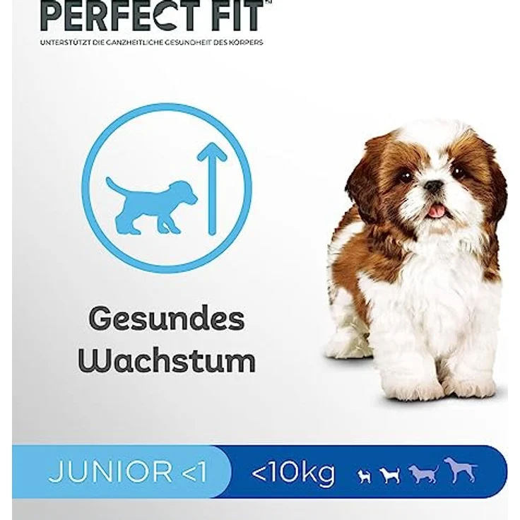 Perfect Fit Junior <1 Trockenfutter für kleine Hunde (<10kg) unter 1 Jahr, 6kg – Premium Hundefutter mit Hühnergeschmack zur Unterstützung gesunden Wachstums – Bild 3