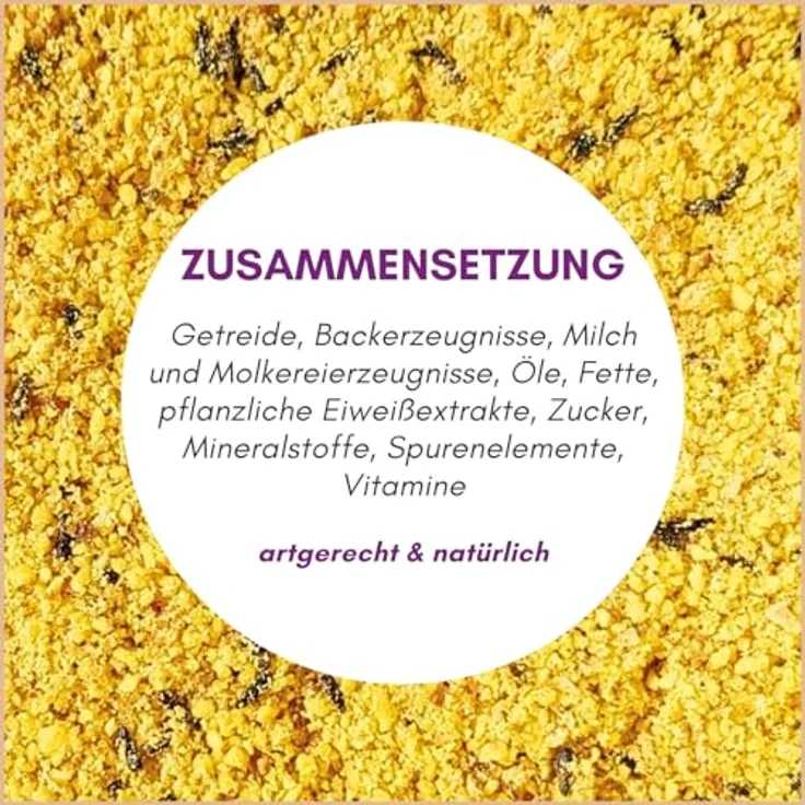 Optimax Kondition- und Aufzuchtfutter für Vögel, 1kg Eifutter für Ziervogelarten, reich an Proteinen und Nährstoffen, ideal für Kanarienvögel und Wellensittiche – Bild 3