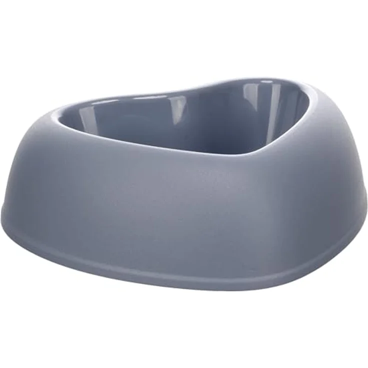 Flamingo Futter- & Trinknapf Pandor, Herzform, rutschfest, 250 ml, Blau für kleine Haustiere – Bild 2