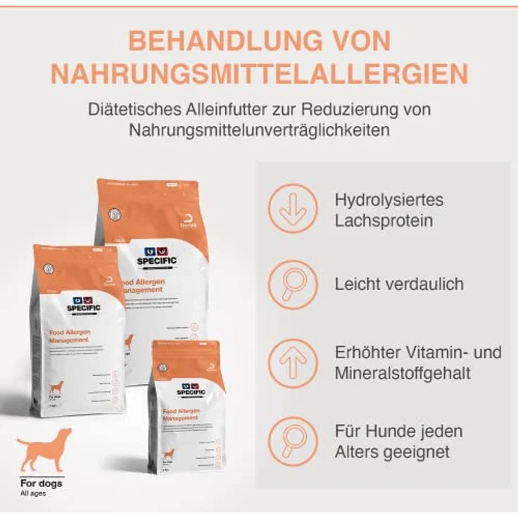 SPECIFIC® CDD-HY, Hypoallergenes Trockenfutter für Hunde mit hydrolisiertem Lachs, 12kg, glutenfrei, für alle Altersklassen von DECHRA Veterinary Products – Bild 2