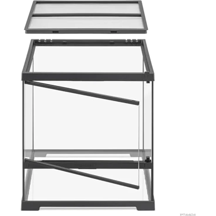 Exo Terra Pro Glasterrarium, Terrarium für Reptilien mit verschließbarer Fronttür und einstellbarem Belüftungssystem, 45 x 45 x 45 cm – Bild 2