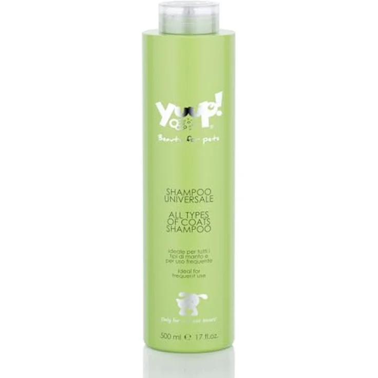 YUUP! Shampoo Universal für Hunde und Katzen, 500 ml, mildes Fellpflege-Shampoo mit Keratin, Vitamin C+E, Aloe und natürlichen Extrakten – Bild 1