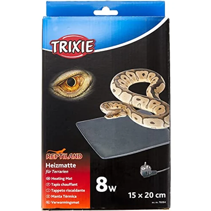 TRIXIE Wärmematte für Terrarientiere, Heizmatte 15 × 20 cm, 8 W, mit Überhitzungsschutz und 1,40 m Kabellänge – Bild 4
