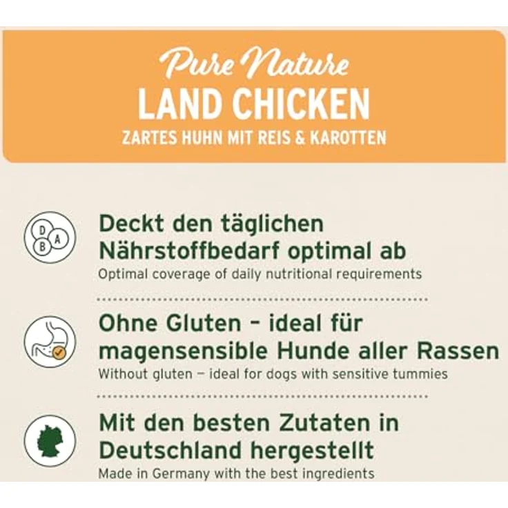 AniForte Huhn Trockenfutter für Hunde 12,5kg – Glutenfreies, halbfeuchtes Hundefutter mit zartem Huhn, Reis & Möhren, reich an Vitaminen, für ernährungssensible Hunde – Bild 3