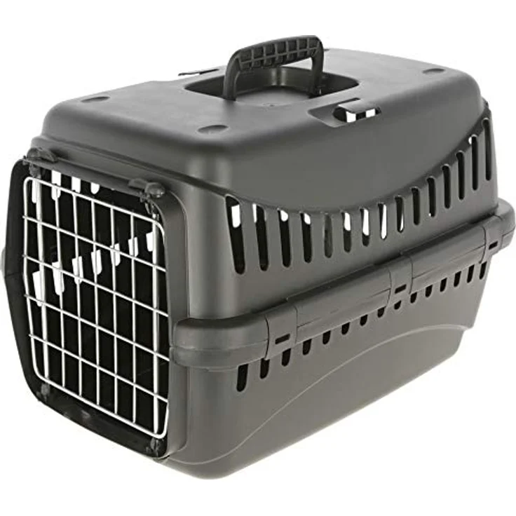 Kerbl 81332 Transportbox Expedion Eco Metalltüre 45x30x30cm, schwarz, 1 kg – Bild 1
