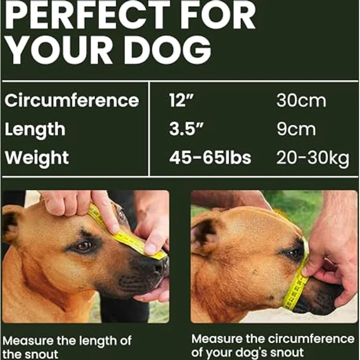 BRONZEDOG Hundemaulkorb Drahtkorb Metallmaske für mittelgroße bis große Hunde, Größe 4 für Pitbull & Amstaff, hundefreundliches Design für Training und Spaziergänge – Bild 2